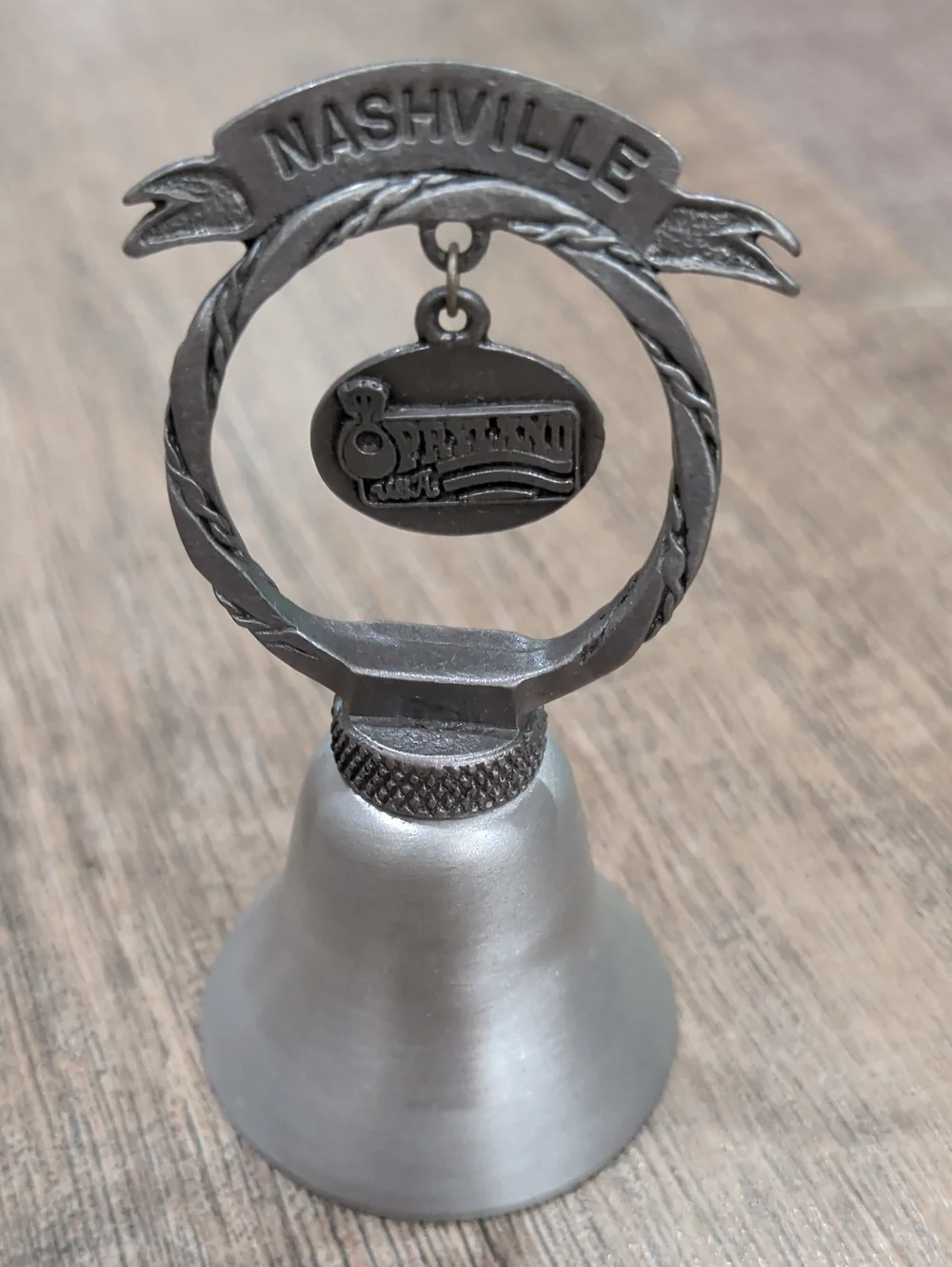 Nashville Pewter Souvenir Bell - Silver Finish